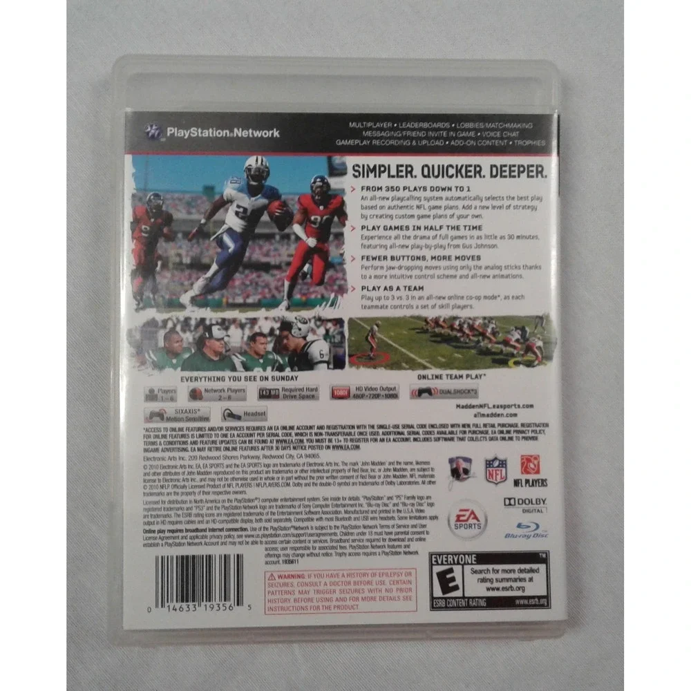 Madden NFL 11 - Sony Playstation 3 (PS3) Video Game